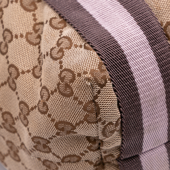 Pre-Loved Gucci GG Canvas Web Tote - Picture 10 of 11